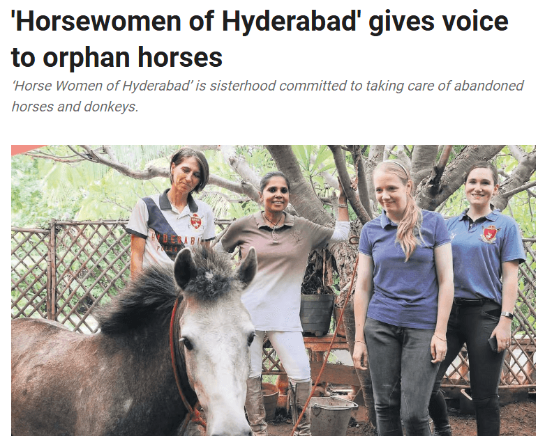 Horsewomen of Hyderabad Gives Voice to Orphan Horses